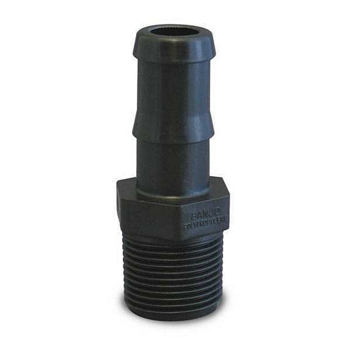 1" Male Thread X 1" Hose Barb Poly