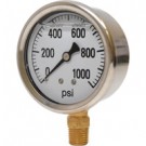 0-1000 PSI Liquid Filled Pressure Gauge